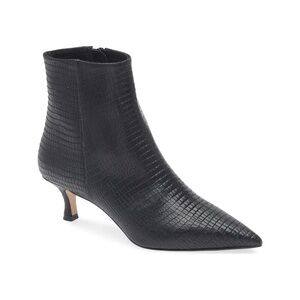 New Bruno Magli Nerina Bootie Black Snake Sz 7.5